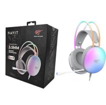Headset Gamer Havit Gamenote H2037d Rgb Branco