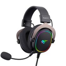 Headset Gamer Havit H2002R, RGB, USB 7.1, 20khz, Preto - HV-H2002R