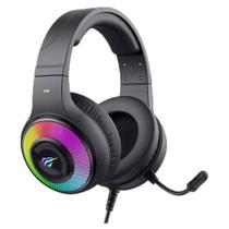 Headset Gamer Havit H2042d 3.5mm/Usb Luz Rgb Preto
