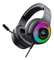 Headset Gamer Havit H2042d, Rgb, Driver 50mm, Usb E P2 Preto