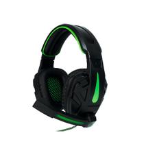Headset Gamer HG8657 USB e P2 Preto e Verde