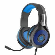 Headset Gamer Hp, Usb, P2, Blue Light - Dhe-8010 Preto/azul