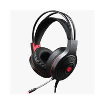 Headset Gamer Iluminação LED USB Vermelho Para Jogos Hoopson F-101