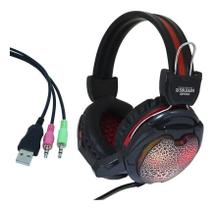 Headset gamer infokit x soldado para pc com led gh-x10 Headset gamer infokit x soldado para pc com led gh-x10