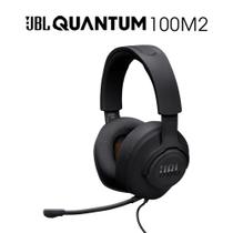 Headset Gamer JBL Quantum 100 M2 Preto com Fio P2, Som QuantumSound e Microfone Removível
