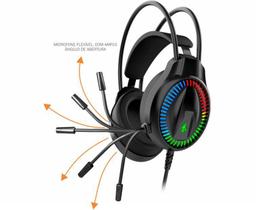 Headset Gamer K-Mex AR89 Usb Preto