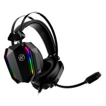 Headset Gamer Kalkan Hugin, RGB, Adaptador USB Tipo-C, Preto - KLK00021