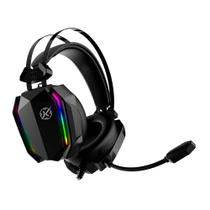 Headset gamer kalkan hugin, usb+3.5mm, rgb, drivers de 50mm, preto, klk00021