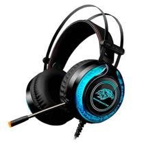 Headset gamer kmex ar-s9300 azul rgb led usb e p2