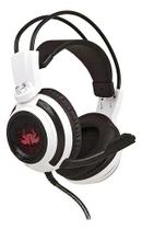 Headset Gamer Knup Kp-400 Usb/p2 Com Fio Preto E Branco 7.1