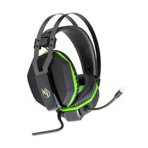 Headset Gamer Kross Aros 7.1 USB PC Preto/Verde - KE-HS200 Headset Gamer Kross Aros 7.1 USB PC Preto/Verde - KE-HS200