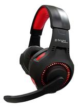 Headset Gamer LED 0468 Com Microfone Bright Preto/Vermelho Headset Gamer LED 0468 Com Microfone Bright Preto/Vermelho