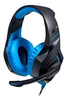 headset gamer led multilaser warrior 2.0 usb preto azul ph244 game online competitivo warzone - Kit de Produtos