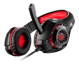 headset gamer led multilaser warrior rama usb p2 p3 vermelho ph219 game online competitivo warzone - Kit de Produtos