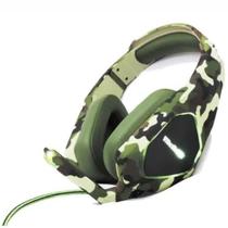 Headset Gamer Led P3 Usb Px-8 Caçador Tecdrive - Verde