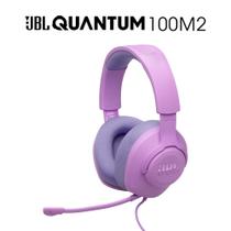 Headset Gamer Lilás JBL Quantum 100 M2 com Fio P2, Som JBL QuantumSound, Microfone Removível, Compatível PC e Consoles