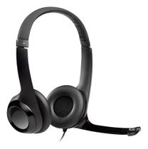 Headset Gamer Logitech H390 Usb Com Microfone Flexível Preto