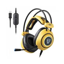 Headset Gamer Motospeed H19 VtoPnet 7.1 USB - Amarelo