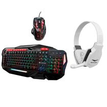 Headset Gamer Mouse Com Fio Teclado Semi Mecânico Rgb - Hayom