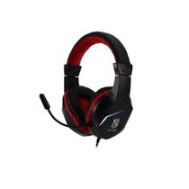 Headset Gamer New Hero Ultron, RGB, 3.5mm, Drivers de 40mm, Múltiplas Plataformas, Preto e Vermelho
