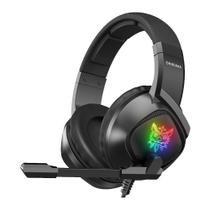 Headset Gamer Onikuma K19, RGB, Drivers 40mm, USB, P2, P3, XB, PS4, PC, Preto - K19-P