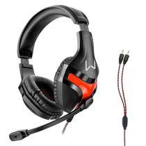 Headset Gamer P2 Warrior Harve Para Pc Cabo Reforçado Nylon