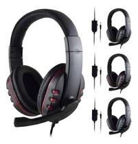 Headset Gamer Para Jogos Compatível com varios Consoles Pc Computador e Celulares com Microfone HD Entrada P2 3,5 mm