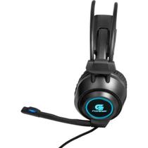 Headset Gamer Pc Usb Com Microfone Fortrek Vickers Preto Rgb