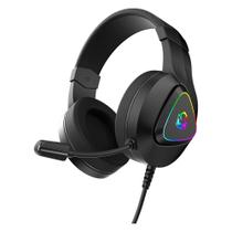 Headset Gamer Pcyes Deffy Black Vulcan, RGB, USB, Driver 50Mm, Microfone Omnidirecional, Preto - Hgdf50Bv Headset Gamer Pcyes Deffy Black Vulcan, RGB, USB, Driver 50Mm, Microfone Omnidirecional, Preto - Hgdf50Bv
