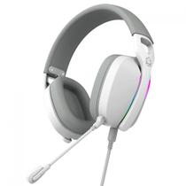Headset Gamer PCYES Nowy White Ghost, USB, RGB, Drivers de 40mm, Branco, HGNW40WG Headset Gamer PCYES Nowy White Ghost, USB, RGB, Drivers de 40mm, Branco, HGNW40WG