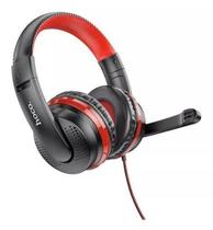 Headset Gamer Preto com Vermelho - hoco. W103