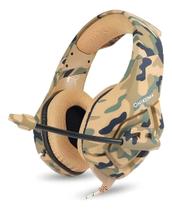 Headset Gamer Profissional Onikuma K1B Camouflage Yellow
