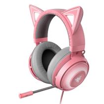 Headset Gamer Razer Kraken Kitty Chroma Rgb USB Quartz Pink