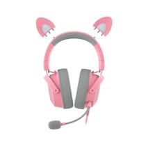 Headset Gamer Razer Kraken Kitty V2 Pro, Chroma RGB, Som Surround 7.1, Drivers de 50mm, USB, Rosa - RZ0404510200