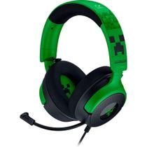 Headset Gamer Razer Kraken V4 X, Som Surround 7.1, Conexão USB, Minecraft Edition - RZ04-05180200-R3M1 Headset Gamer Razer Kraken V4 X, Som Surround 7.1, Conexão USB, Minecraft Edition - RZ04-05180200-R3M1