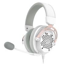 Headset Gamer Redragon Diomedes, Som Surround 7.1, Drivers 53mm, Branco