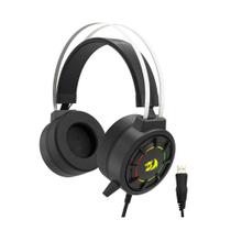 Headset Gamer Redragon Grendel, RGB, Som Surround 7.1, Driver 53mm, USB, Preto - H314-RGB Headset Gamer Redragon Grendel, RGB, Som Surround 7.1, Driver 53mm, USB, Preto - H314-RGB