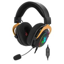 Headset Gamer Redragon Harry Potter Zeus, RGB, Som Surround 7.1, Conexão USB, com Kit de Customização, Preto e Dourado - HP-510 RGB Headset Gamer Redragon Harry Potter Zeus, RGB, Som Surround 7.1, Conexão USB, com Kit de Customização, Preto e Dourado - HP-510 RGB