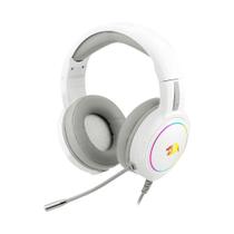 Headset Gamer Redragon Mento, RGB Chroma, Driver 50mm, USB, P2, Branco - H270-W