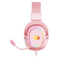 Headset Gamer Redragon Zeus X H510P-RGB - com Fio - Driver 53MM - Rosa