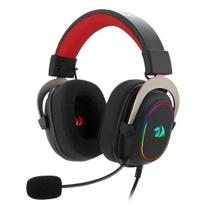 Headset Gamer Redragon Zeus X, RGB, Som Surround 7.1, Drivers 53mm, USB, Preto e Vermelho - H510-RGB Headset Gamer Redragon Zeus X, RGB, Som Surround 7.1, Drivers 53mm, USB, Preto e Vermelho - H510-RGB