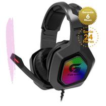 Headset Gamer RGB BLACK HAWK Preto FORTREK G