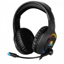 Headset Gamer RGB Holt Preto FORTREK P2 + Adapt P3