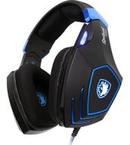 Headset Gamer Sades Spellond Pro - Preto/azul