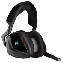 Headset Gamer Sem Fio Corsair Void Elite Wireless RGB Surround 7.1 Drivers 50mm Carbono