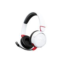 Headset Gamer Sem Fio Kids HyperX Cloud Mini, Bluetooth, Driver 30mm, USB-C, Branco - 7G8F2AA Headset Gamer Sem Fio Kids HyperX Cloud Mini, Bluetooth, Driver 30mm, USB-C, Branco - 7G8F2AA