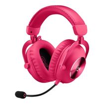 Headset Gamer sem Fio Logitech G Pro X 2 - Receptor Lightspeed, Bluetooth e 3.5mm Magenta 981-001274