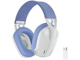 Headset Gamer Sem Fio Logitech G435, Lightspeed e Bluetooth, Dolby Atmos, USB, Drivers 40mm, Branco Headset Gamer Sem Fio Logitech G435, Lightspeed e Bluetooth, Dolby Atmos, USB, Drivers 40mm, Branco