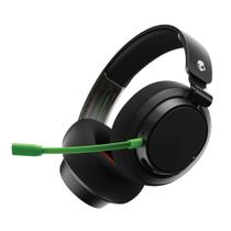 Headset Gamer Sem Fio Multi-Plataforma Skullcandy SLYR Pro, Fones Bluetooth, Bateria de 24h, PC, Xbox, PlayStation, Nintendo Switch, Transmissor Sem Fio de Baixa Latência 2,4GHz Incluso - Preto/Verde
