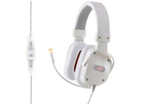 Headset Gamer Shield Branco Oex 7.1 Microfones e Fones de Ouvido - Hs409